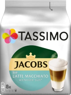 TASSIMO Kapseln Latte Macchiato Vielfaltspaket Discs 40 Getränke 5 Sorten Kaffee -Haribo || Tassimo || Senseo Verkaufsgeschäft 6cded7abf0764aecef8832413aa84cee