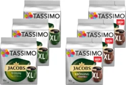 TASSIMO Kapseln 3x16 Jacobs Krönung XL + 3x16 Krönung Kräftig XL T Discs - Insgesamt 96 Getränke -Haribo || Tassimo || Senseo Verkaufsgeschäft 6f7d0fec610498993ff82dd853915075