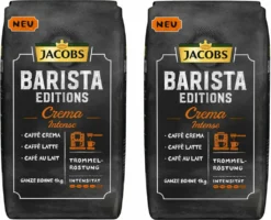 JACOBS Kaffeebohnen Barista Editions Crema Intense 2 X 1kg Ganze Bohnen + 1 Aluminiumdose Im Barista Design -Haribo || Tassimo || Senseo Verkaufsgeschäft 7140c3bddd9193d7cdcacff8d20fbb9c