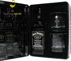 Jack Daniels Old Nr. 7 - Tennessee Whiskey - Sammlerdose Mit 2 Gläsern -Haribo || Tassimo || Senseo Verkaufsgeschäft 7173fc5f09f3599ce61833258f0c6bf2