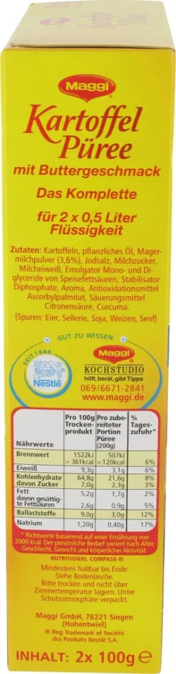 Kartoffelpueree Mit Buttergeschmack 200g 18 Kartoffelpueree Mit Buttergeschmack 200g -Haribo || Tassimo || Senseo Verkaufsgeschäft 719a5b8809ce5e7c692d23e2b4937bbf