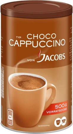 JACOBS Typ Choco Cappuccino 6 X 500 G Cappuccinopulver Löslich 6 Dosen 8 JACOBS Typ Choco Cappuccino 6 X 500 G Cappuccinopulver Löslich 6 Dosen -Haribo || Tassimo || Senseo Verkaufsgeschäft 767655cdc72730d5573dca77c48c5a19