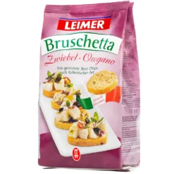 Leimer Bruschetta Geröstete Brot Chips Zwiebel Und Oregano 150g