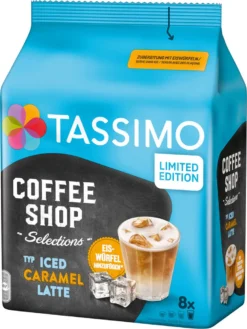 TASSIMO Kapseln Typ Iced Caramel Latte Coffee Shop Selections Discs 40 Getränke -Haribo || Tassimo || Senseo Verkaufsgeschäft 770c56e82e1edede81a3e4e294dcb6f1
