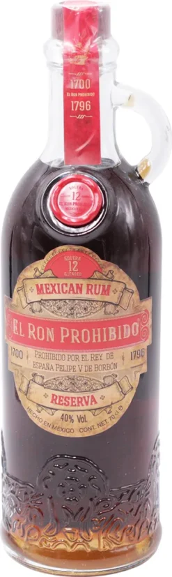 El Ron Prohibido Rum Solera 12 Jahre Mexican Rum | 40 % Vol | 0,7 L -Haribo || Tassimo || Senseo Verkaufsgeschäft 77a920ac7d8fd4ffcd74bb27b4de047c