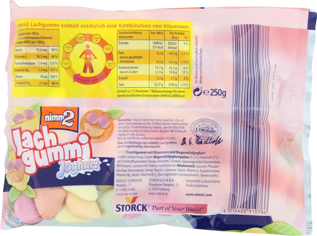 Nimm 2 Lachgummi Joghurt Fruchtgummi 250 G 4 Nimm 2 Lachgummi Joghurt Fruchtgummi 250 G – Bild 2