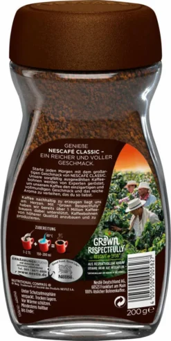 Nescafé® Nescafé Classic | Löslicher Kaffee | 200-g-Glas 15 Nescafé® Nescafé Classic | Löslicher Kaffee | 200-g-Glas -Haribo || Tassimo || Senseo Verkaufsgeschäft 788e5dd755b49b0ba490c903350104f0