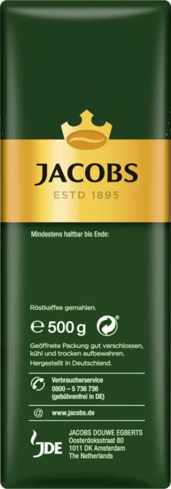 Jacobs Filterkaffee Krönung Kräftig | Gemahlen | 500g -Haribo || Tassimo || Senseo Verkaufsgeschäft 78f2b22287bdf428948bccbc8c06038b