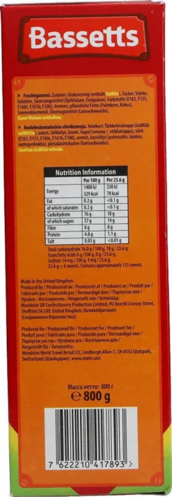 Bassetts WineGums Englisches Weingummi 800g -Haribo || Tassimo || Senseo Verkaufsgeschäft 78f616f66336f2a1bc89ff41ace7ed1e