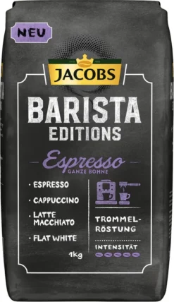 Jacobs Barista Editions Espresso, Bohnenkaffee, Ganze Bohnen, Röstkaffee, Kaffeebohnen, 4 X 1000 G -Haribo || Tassimo || Senseo Verkaufsgeschäft 797cf28bc80a94b501b4ef026b8a425b