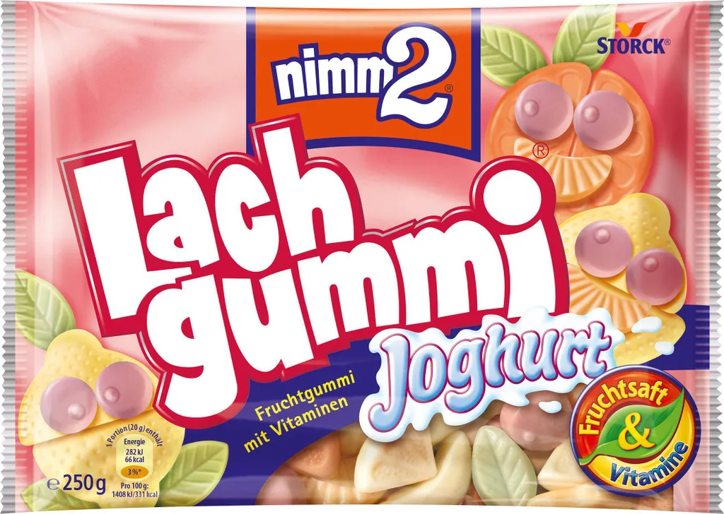 Nimm 2 Lachgummi Joghurt Fruchtgummi 250 G 3 Nimm 2 Lachgummi Joghurt Fruchtgummi 250 G