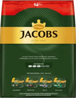 JACOBS Kaffeepads Crema Classic UTZ- 5 X 36 Getränke Pads Vorteilspack -Haribo || Tassimo || Senseo Verkaufsgeschäft 7d882e32fb753942dec2700e472eb96c