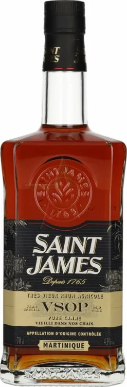 Saint James VSOP Trés Vieux Rhum Agricole Martinique 43 % 0,70 Lt.
