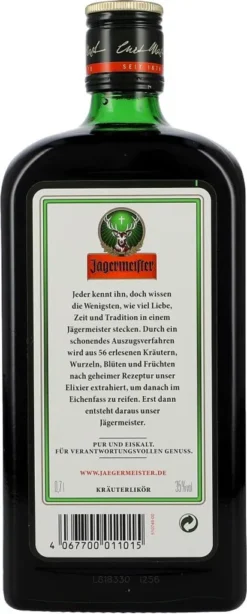 Jägermeister Kräuterlikör | 35 % Vol | 0,7 L -Haribo || Tassimo || Senseo Verkaufsgeschäft 80665f820c1843135313cf2ff2fd6ca7