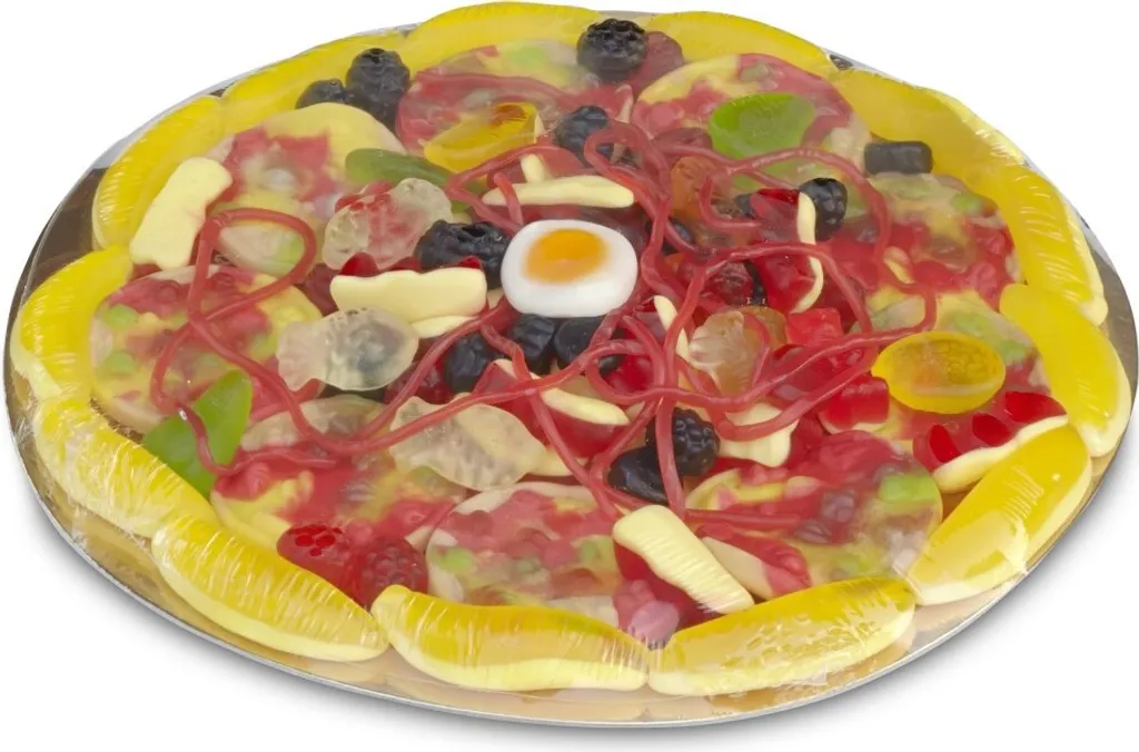Look O Look Candy Pizza Aus Fruchtgummi Und Schaumzucker 435g 5 Look O Look Candy Pizza Aus Fruchtgummi Und Schaumzucker 435g – Bild 3