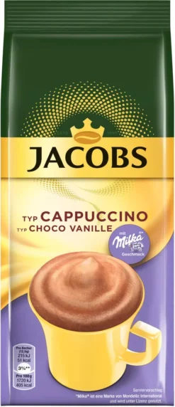 JACOBS Typ Cappuccino Choco Vanille Mit Milka 12 X 500 G Beutel -Haribo || Tassimo || Senseo Verkaufsgeschäft 840d05baebe6849f9b6fed61d2b30bbd