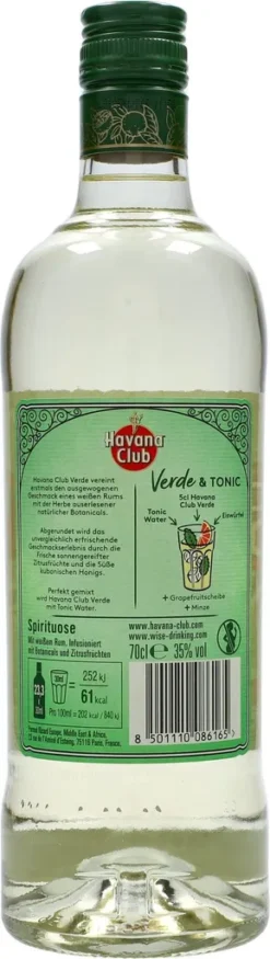 Havana Club Verde Botanicals Spirit Drink Kuba | 35 % Vol | 0,7l -Haribo || Tassimo || Senseo Verkaufsgeschäft 847b1c0b26a7bc2ae3003da77cdc439e