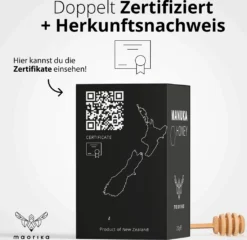 Manuka Honig 250 MGO + 250g Im Glas (lichtundurchlässig, Kein Plastik) Original Aus Neuseeland Maorika 12 Manuka Honig 250 MGO + 250g Im Glas (lichtundurchlässig, Kein Plastik) Original Aus Neuseeland Maorika -Haribo || Tassimo || Senseo Verkaufsgeschäft 84e6ab3545e1745595210b4f180d76c4