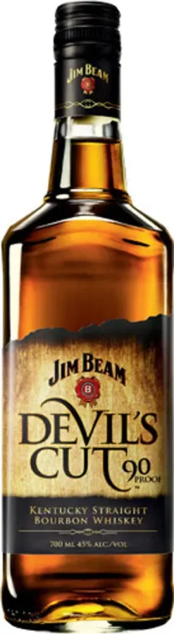 Jim Beam Devils Cut 90 Proof Kentucky Straight Bourbon Whiskey | 45 % Vol | 0,7 L