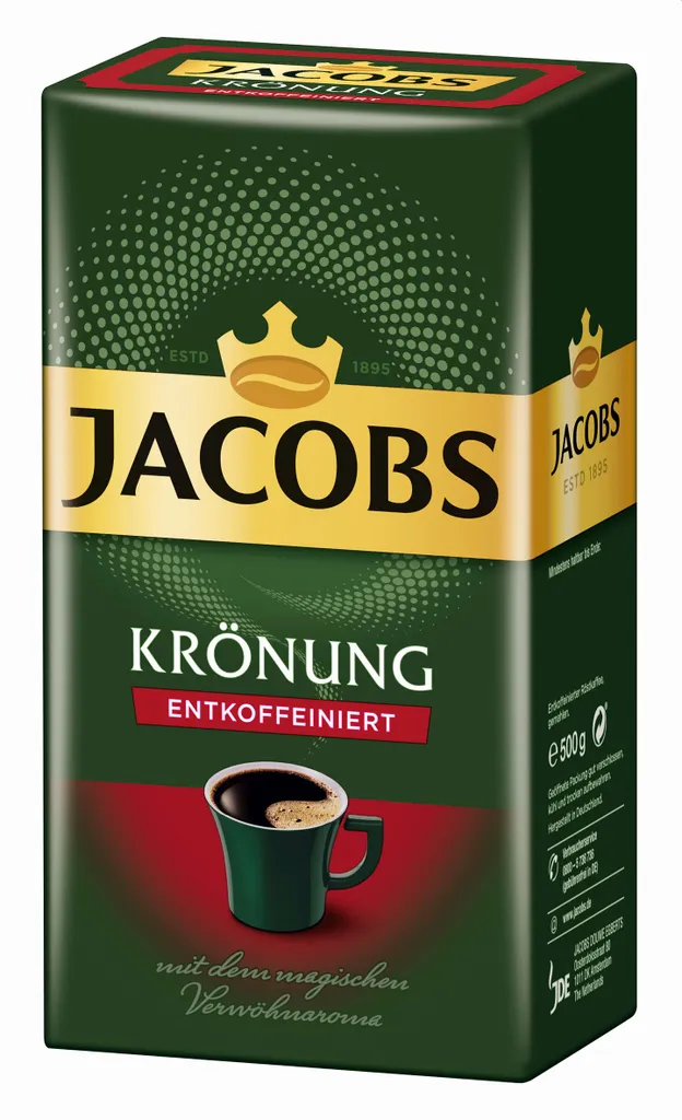 Jacobs Filterkaffee Krönung Entkoffeiniert | Gemahlen | 500g 15 Jacobs Filterkaffee Krönung Entkoffeiniert | Gemahlen | 500g – Bild 13