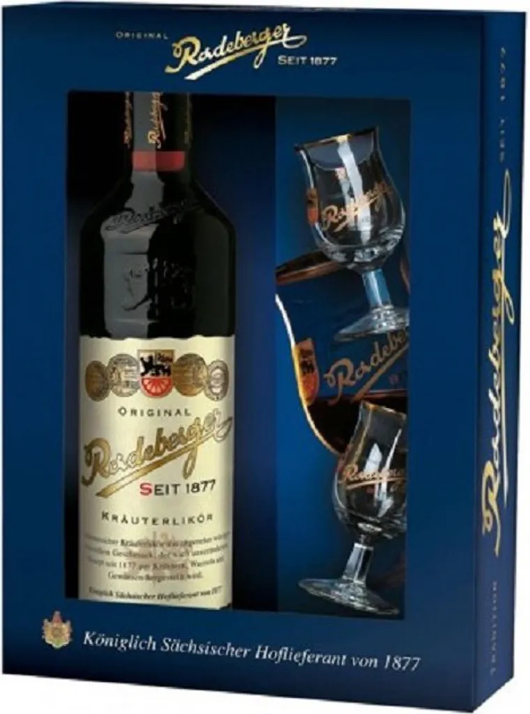 Original Radeberger Kräuterlikör Präsentpackung Mit 2 Gläsern 3 Original Radeberger Kräuterlikör Präsentpackung Mit 2 Gläsern