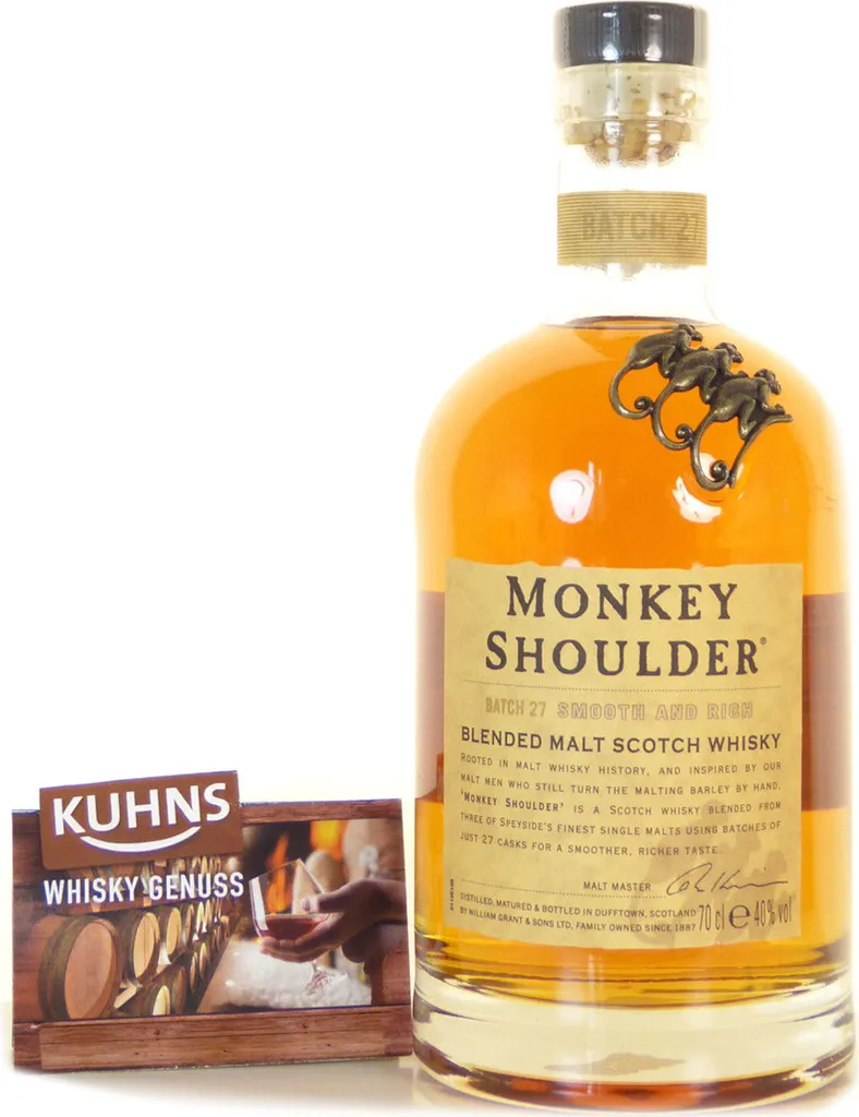 Monkey Shoulder Blended Malt Scotch Whisky | 40 % Vol | 0,7 L 5 Monkey Shoulder Blended Malt Scotch Whisky | 40 % Vol | 0,7 L – Bild 3