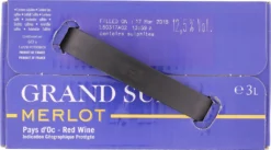 Grand Sud Merlot 13% 3,0L BiB (F) -Haribo || Tassimo || Senseo Verkaufsgeschäft 90b41e11967eefa744c08fb3a15c1670