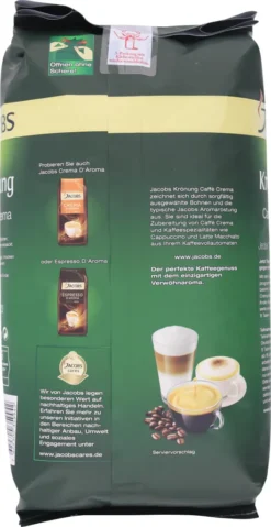 Jacobs Krönung Crema | Ganze Bohne | 1000g -Haribo || Tassimo || Senseo Verkaufsgeschäft 91c66d0b4175c4665d4fbbe6bb4adf02