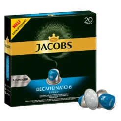 JACOBS Kapseln Decaffeinato 6 Lungo Entkoffeiniert 200 Nespresso®* Kompatibel -Haribo || Tassimo || Senseo Verkaufsgeschäft 92c99a203576e5ecd856cb87a9af0ed8