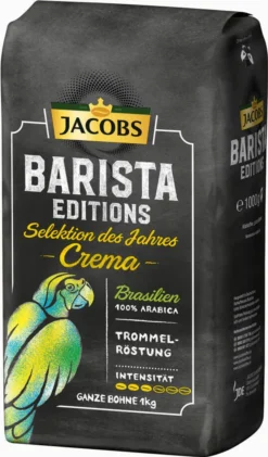 JACOBS Kaffeebohnen Barista Editions Crema Do Brasil 4 X 1 Kg Geröstete Bohnen -Haribo || Tassimo || Senseo Verkaufsgeschäft 9342416791b74e82dc4b85d5db410c94