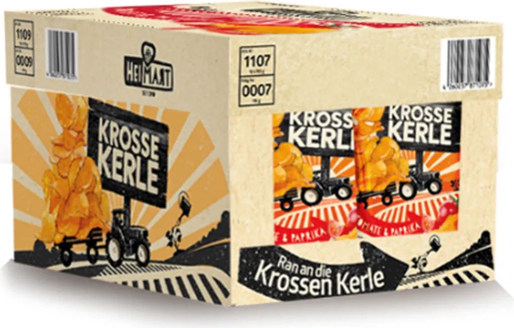 HeiMart Krosse Kerle Tomate Und Paprika Chips Geröstet 115g 10er Pack 4 HeiMart Krosse Kerle Tomate Und Paprika Chips Geröstet 115g 10er Pack – Bild 2