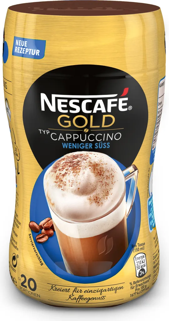 Nescafé® Nescafé Gold Typ Cappuccino Weniger Süß | 250g Dose 3 Nescafé® Nescafé Gold Typ Cappuccino Weniger Süß | 250g Dose