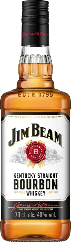 Jim Beam Kentucky Straight Bourbon Whiskey | 40 % Vol | 0,7 L