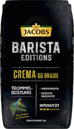 JACOBS Kaffeebohnen Barista Editions Crema Do Brasil 4 X 1 Kg Geröstete Bohnen -Haribo || Tassimo || Senseo Verkaufsgeschäft 9889224e592bc5cf7e7c57d26abe560a