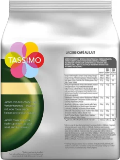 Tassimo Jacobs Café Au Lait 5er Pack, Kaffee, Kaffeekapsel, Milchkaffee Aus Gemahlenem Röstkaffee, 80 T-Discs / Portionen -Haribo || Tassimo || Senseo Verkaufsgeschäft 99f57c0078e24bd6d1dc6d5a09ec7261