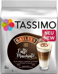 Tassimo Kapseln Typ Latte Macchiato Bailey's | 8 Kaffeekapseln