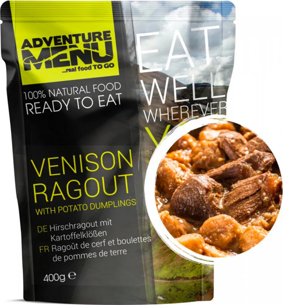 Adventure Menu Hirschragout Mit Knödeln - 400g 3 Adventure Menu Hirschragout Mit Knödeln - 400g