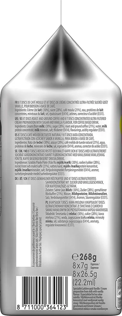 TASSIMO Jacobs Typ Latte Macchiato Vanilla 5er Pack T Discs Kapseln 5x8 Getränke 6 TASSIMO Jacobs Typ Latte Macchiato Vanilla 5er Pack T Discs Kapseln 5x8 Getränke – Bild 4