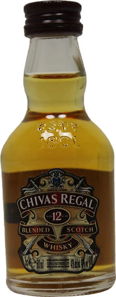 Chivas Regal 12 Jahre Blended Scotch Whisky Miniatur 0,05l, Alc. 40 Vol.-% 3 Chivas Regal 12 Jahre Blended Scotch Whisky Miniatur 0,05l, Alc. 40 Vol.-%