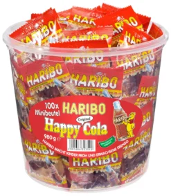 Haribo Happy Cola Ohne Künstliche Farbstoffe 100 Minibeutel á 10g = 1000g -Haribo || Tassimo || Senseo Verkaufsgeschäft 9f546576a9efbc11353517f6ef2ac268