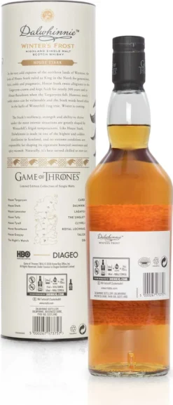 Dalwhinnie Winter's Frost House Stark Game Of Thrones Limited Edition Highland Single Malt Scotch Whisky | 43 % Vol | 0,7 L -Haribo || Tassimo || Senseo Verkaufsgeschäft a0236fc451e4129f7ced370ab2cdc863