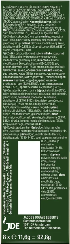 JACOBS Löskaffee Typ Cappuccino 10 X 8 Sticks - 80 Getränke Instantkaffee -Haribo || Tassimo || Senseo Verkaufsgeschäft a035c6ca81effff4e01a264f58c04921