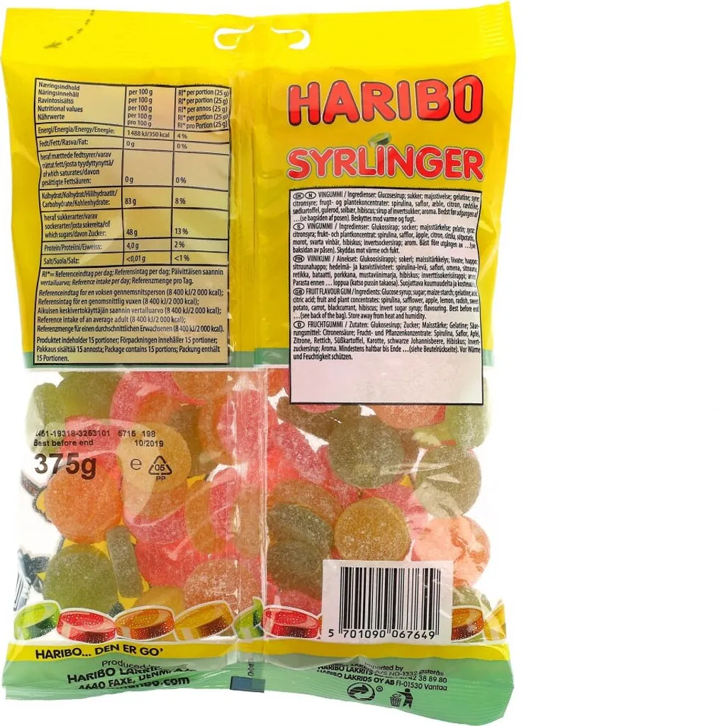 Haribo Syrlinge 375g 5 Haribo Syrlinge 375g – Bild 3