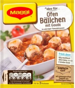 Maggi Fix Für Ofen Bällchen Mit Gouda In Würziger Tomatensauce 43g 7 Maggi Fix Für Ofen Bällchen Mit Gouda In Würziger Tomatensauce 43g -Haribo || Tassimo || Senseo Verkaufsgeschäft a1af47651c354bcd209d756b378d43fe