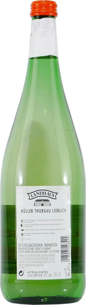 Landhaus Müller-Thurgau -lieblich- Weißwein 5 Landhaus Müller-Thurgau -lieblich- Weißwein – Bild 3