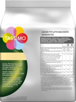 TASSIMO Kapseln Latte Macchiato Vielfaltspaket Discs 40 Getränke 5 Sorten Kaffee -Haribo || Tassimo || Senseo Verkaufsgeschäft a3aa9c07f4f2255bfbf0d38cc7f01de1