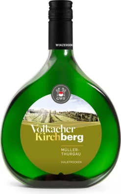 Volkacher Kirchberg - Müller-Thurgau QbA Halbtrocken 10,5% Vol. 0,75l