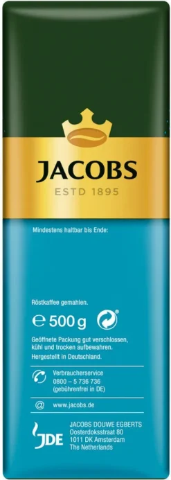 JACOBS Auslese Mild + Sanft Filterkaffee 12 X 500 G Kaffee Gemahlen 12 JACOBS Auslese Mild + Sanft Filterkaffee 12 X 500 G Kaffee Gemahlen -Haribo || Tassimo || Senseo Verkaufsgeschäft a926687809516e782eee3f08a7f6eae2 2