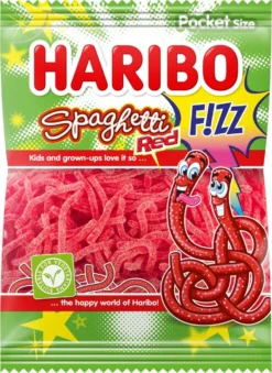 HARIBO Spaghetti Rot F!zz 28 X 70 Gramm
