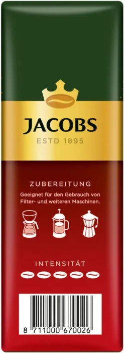 JACOBS Filterkaffee Meisterröstung 6 X 500g Pulver-Kaffee Gemahlen Röstkaffee -Haribo || Tassimo || Senseo Verkaufsgeschäft ac5d14d220d2a2155a4589dfbeca8ed2 1